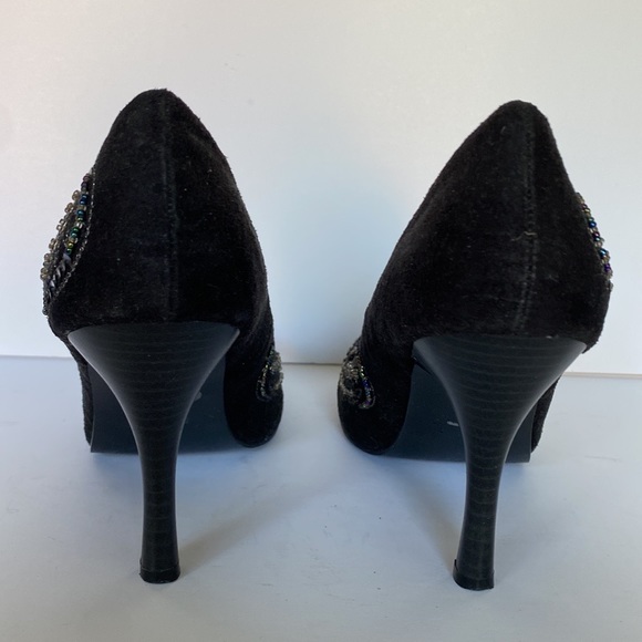 🍒 Boho Black Suede Heels!!! - Picture 5 of 11